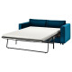 Sofa 2-osobowa, rozkładana, Djuparp ciemnozielononiebieski VIMLE 195.372.56