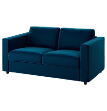 Sofa 2-osobowa, rozkładana, Djuparp ciemnozielononiebieski VIMLE 195.372.56