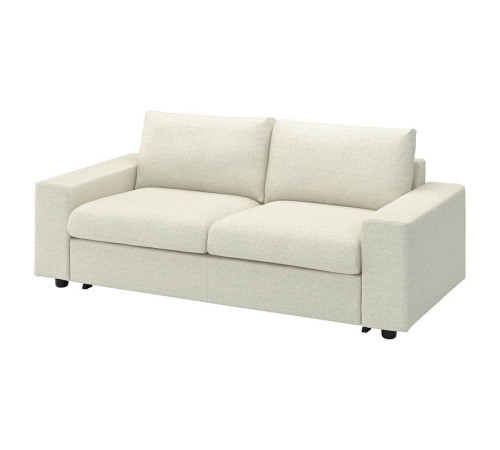 Sofa 2-osobowa, rozkładana, z szerokimi podłokietnikami/Gunnared beżowy VIMLE 195.452.04