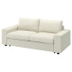 Sofa 2-osobowa, rozkładana, z szerokimi podłokietnikami/Gunnared beżowy VIMLE 195.452.04