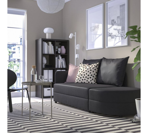 Sofa 2-osobowa, rozkładana, Vissle ciemnoszary LINDÅKRA 205.826.10