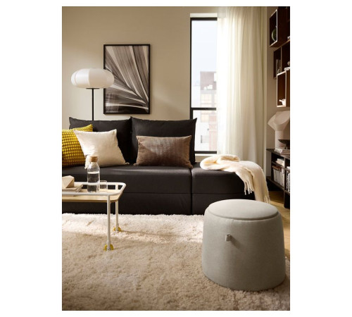 Sofa 2-osobowa, rozkładana, Vissle ciemnoszary LINDÅKRA 205.826.10