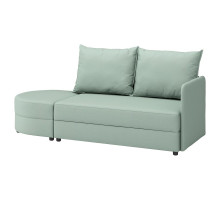 Sofa 2-osobowa, rozkładana, Vissle jasny szarozielony LINDÅKRA 206.292.69