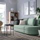 Sofa 2-osobowa, rozkładana, Vissle jasny szarozielony LINDÅKRA 206.292.69
