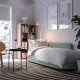 Sofa 2-osobowa, rozkładana, Vissle jasny szarozielony LINDÅKRA 206.292.69