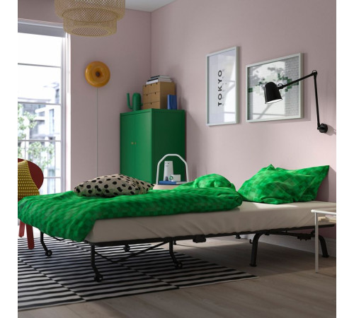 Sofa 2-osobowa, rozkładana, Vansbro żółty LYCKSELE MURBO 295.632.16