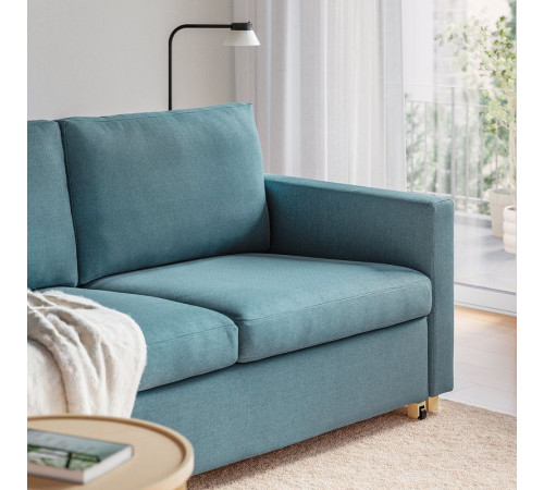 Sofa 2-osobowa, rozkładana, Fridtuna ciemny szaroniebieski SALTSJÖBADEN 296.027.17