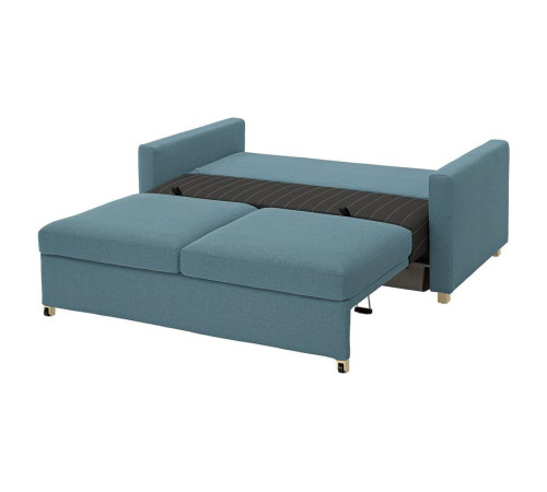 Sofa 2-osobowa, rozkładana, Fridtuna ciemny szaroniebieski SALTSJÖBADEN 296.027.17