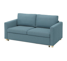Sofa 2-osobowa, rozkładana, Fridtuna ciemny szaroniebieski SALTSJÖBADEN 296.027.17