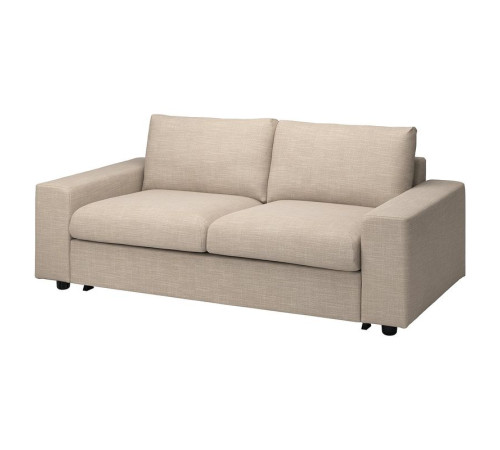 Sofa 2-osobowa, rozkładana, z szerokimi podłokietnikami/Hillared beżowy VIMLE 395.369.58