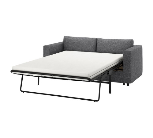 Sofa 2-osobowa, rozkładana, Lejde szary-czarny VIMLE 395.372.84