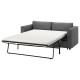Sofa 2-osobowa, rozkładana, Lejde szary-czarny VIMLE 395.372.84