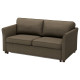 Sofa 2-osobowa, rozkładana, Kilanda szarobrązowy EKHOLMA 395.985.50