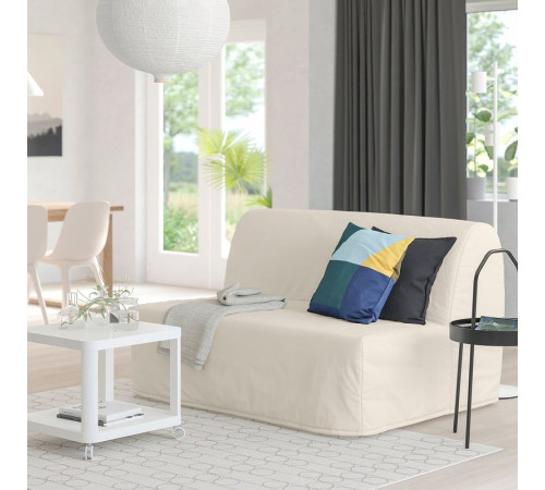 Sofa 2-osobowa, rozkładana, Ransta naturalny LYCKSELE MURBO 493.870.19