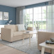 Sofa 2-osobowa, rozkładana, Hallarp beżowy VIMLE 595.370.23