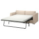 Sofa 2-osobowa, rozkładana, Hallarp beżowy VIMLE 595.370.23