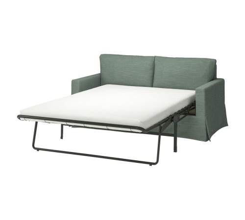 Sofa 2-osobowa, rozkładana, Hemmesta szarozielony HYLTARP 695.148.65