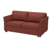 Sofa 2-osobowa, rozkładana, Kilanda brązowoczerwony EKHOLMA 695.985.58