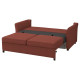 Sofa 2-osobowa, rozkładana, Kilanda brązowoczerwony EKHOLMA 695.985.58