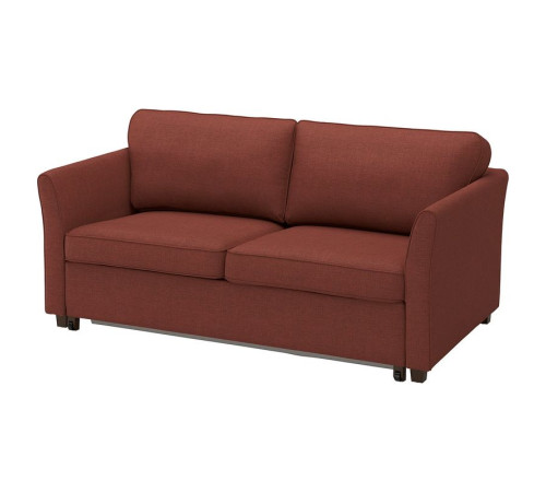 Sofa 2-osobowa, rozkładana, Kilanda brązowoczerwony EKHOLMA 695.985.58