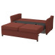 Sofa 2-osobowa, rozkładana, Kilanda brązowoczerwony EKHOLMA 695.985.58