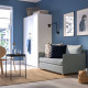 Sofa rozkładana, Knisa jasnoszary FRIDHULT 703.517.25