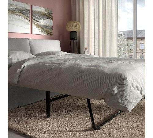 Sofa 2-osobowa, rozkładana, Tallmyra biały/czarny HYLTARP 895.148.88