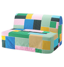 Sofa 2-osobowa, rozkładana, Grindtorp wielobarwny LYCKSELE MURBO 895.617.14