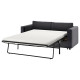 Sofa 2-osobowa, rozkładana, Djuparp ciemnoszary VIMLE 995.372.57