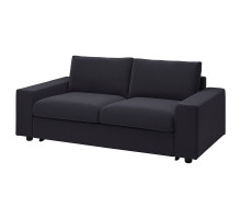 Sofa 2-osobowa, rozkładana, z szerokimi podłokietnikami/Djuparp ciemnoszary VIMLE 995.372.62