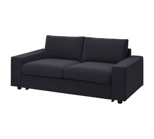Sofa 2-osobowa, rozkładana, z szerokimi podłokietnikami/Djuparp ciemnoszary VIMLE 995.372.62
