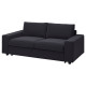 Sofa 2-osobowa, rozkładana, z szerokimi podłokietnikami/Djuparp ciemnoszary VIMLE 995.372.62
