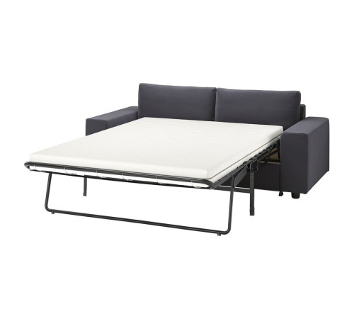 Sofa 2-osobowa, rozkładana, z szerokimi podłokietnikami/Djuparp ciemnoszary VIMLE 995.372.62
