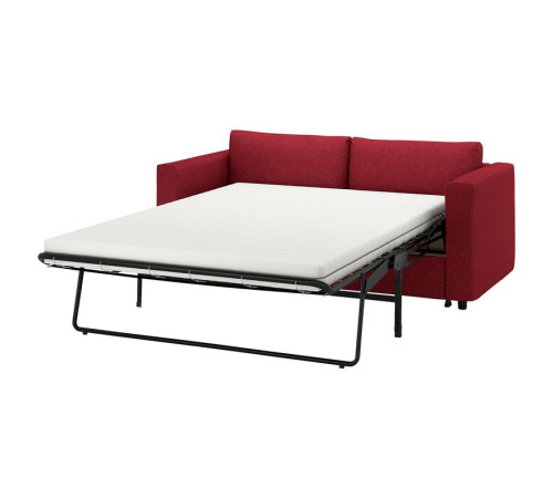 Sofa 2-osobowa, rozkładana, Lejde czerwony/brązowy VIMLE 995.375.49