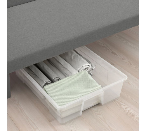 Sofa 3-osobowa, rozkładana, Knisa jasnoszary SALSTAD 005.749.46