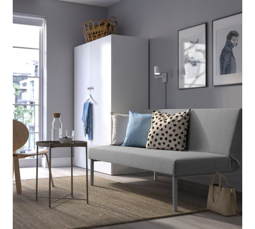 Sofa 3-osobowa, rozkładana, Knisa jasnoszary SALSTAD 005.749.46