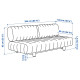 Sofa 3-osobowa, rozkładana, Skiftebo jasny szarobeżowy IKEA PS 2026 206.203.44