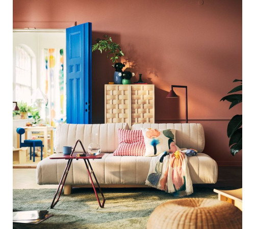 Sofa 3-osobowa, rozkładana, Skiftebo jasny szarobeżowy IKEA PS 2026 206.203.44