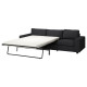 Sofa 3-osobowa, rozkładana, z szerokimi podłokietnikami/Hillared antracyt VIMLE 295.426.67