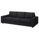 Sofa 3-osobowa, rozkładana, z szerokimi podłokietnikami/Hillared antracyt VIMLE 295.426.67