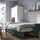 Sofa 3-osobowa, rozkładana, Tibbleby jasny szaroturkusowy BÅRSLÖV 305.415.82