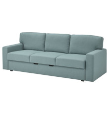 Sofa 3-osobowa, rozkładana, Tibbleby jasny szaroturkusowy BÅRSLÖV 305.415.82