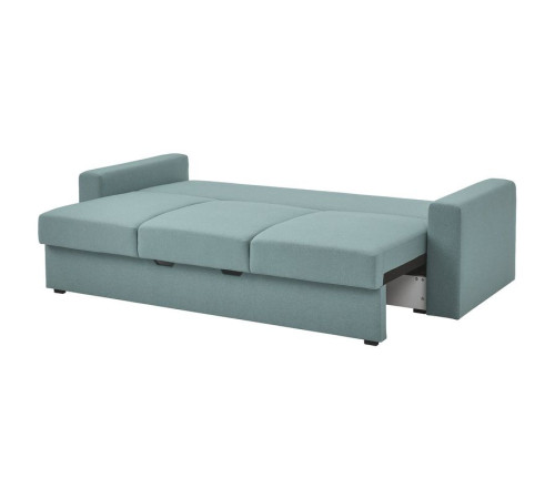 Sofa 3-osobowa, rozkładana, Tibbleby jasny szaroturkusowy BÅRSLÖV 305.415.82