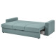Sofa 3-osobowa, rozkładana, Tibbleby jasny szaroturkusowy BÅRSLÖV 305.415.82