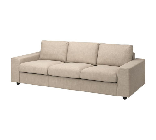 Sofa 3-osobowa, rozkładana, z szerokimi podłokietnikami/Hillared beżowy VIMLE 495.426.66