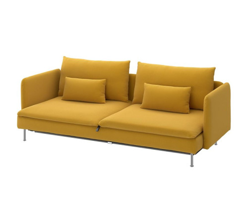 Sofa 3-osobowa, rozkładana, Kelinge ciemnożółty SÖDERHAMN 596.186.70