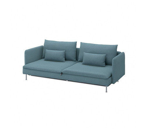 Sofa 3-osobowa, rozkładana, Fridtuna ciemny szaroniebieski SÖDERHAMN 596.213.90