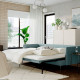 Sofa 3-osobowa, rozkładana, Fridtuna ciemny szaroniebieski SÖDERHAMN 596.213.90
