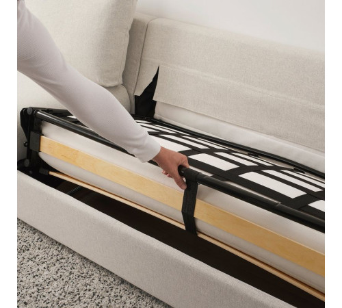 Sofa 3-osobowa, rozkładana, z szerokimi podłokietnikami/Gunnared beżowy VIMLE 795.452.15