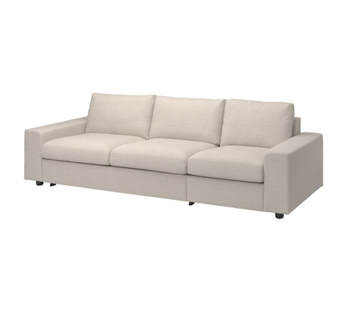 Sofa 3-osobowa, rozkładana, z szerokimi podłokietnikami/Gunnared beżowy VIMLE 795.452.15